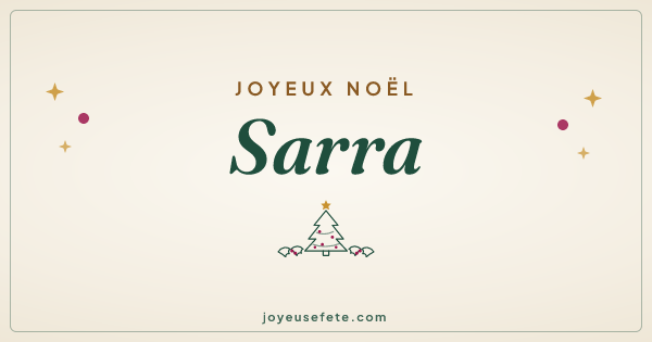Image « Joyeux Noël Sarra » au format large