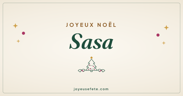 Image « Joyeux Noël Sasa » au format large