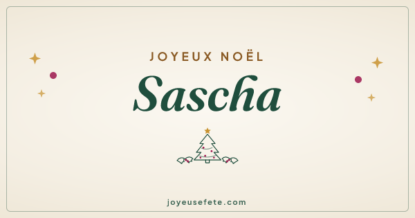 Image « Joyeux Noël Sascha » au format large