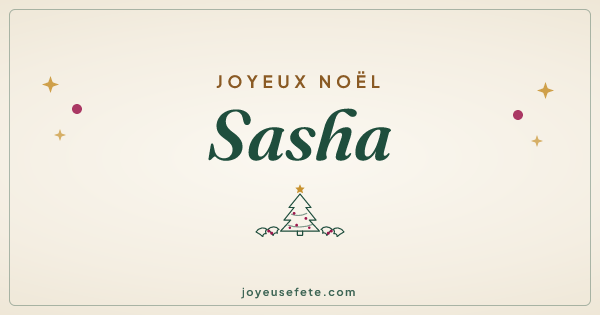 Image « Joyeux Noël Sasha » au format large
