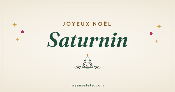 Image « Joyeux Noël Saturnin » au format large