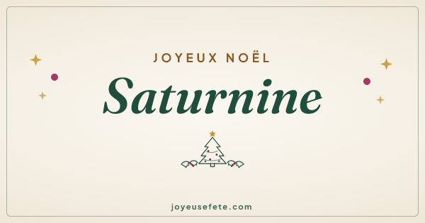 Image « Joyeux Noël Saturnine » au format large