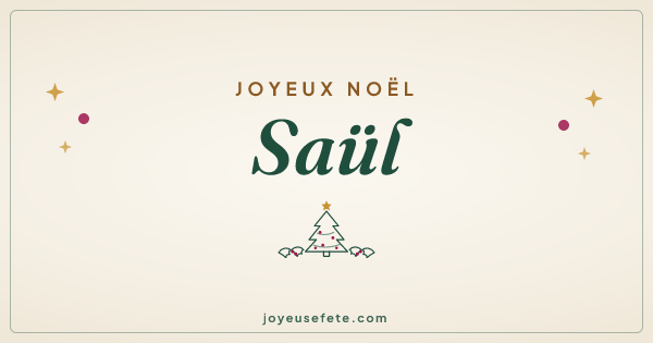 Image « Joyeux Noël Saül » au format large