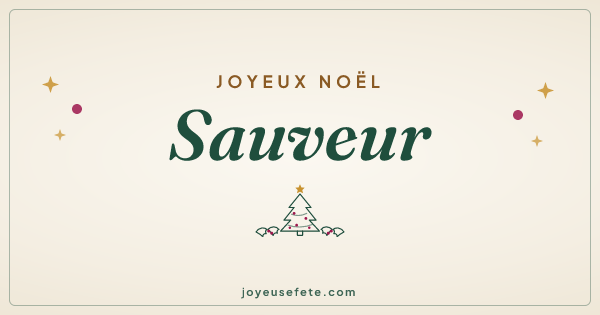 Image « Joyeux Noël Sauveur » au format large