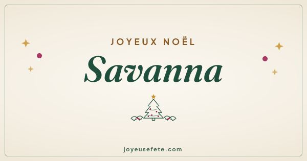 Image « Joyeux Noël Savanna » au format large