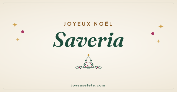 Image « Joyeux Noël Saveria » au format large