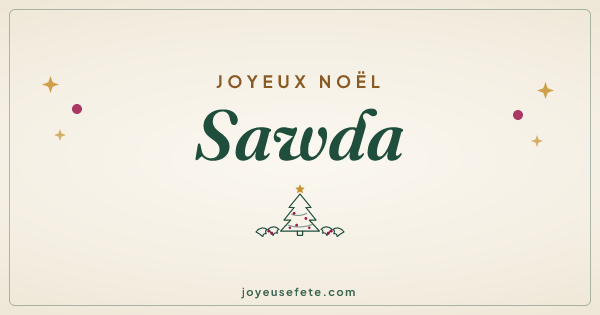 Image « Joyeux Noël Sawda » au format large