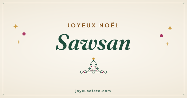 Image « Joyeux Noël Sawsan » au format large