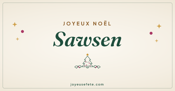 Image « Joyeux Noël Sawsen » au format large