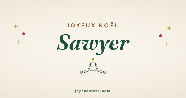 Image « Joyeux Noël Sawyer » au format large