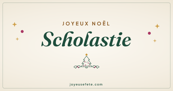 Image « Joyeux Noël Scholastie » au format large