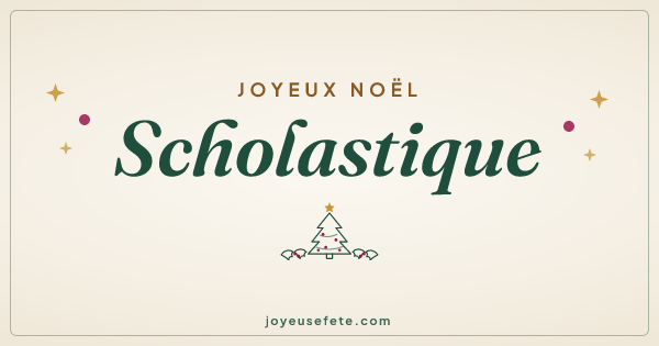 Image « Joyeux Noël Scholastique » au format large