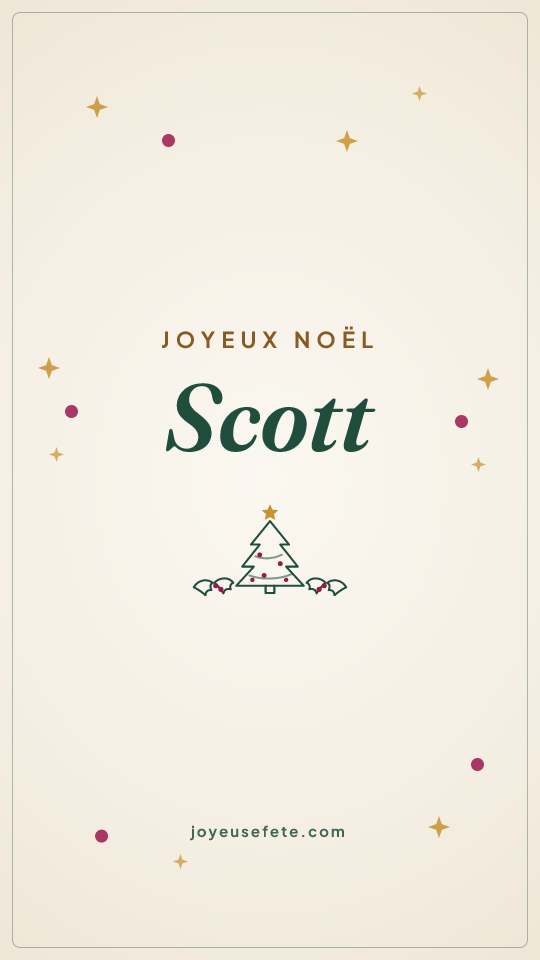 Image « Joyeux Noël Scott » au format story