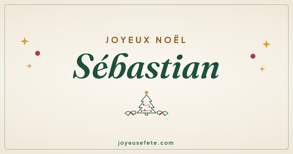 Image « Joyeux Noël Sébastian » au format large