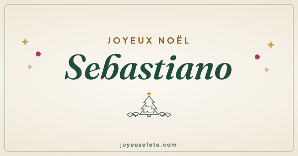 Image « Joyeux Noël Sebastiano » au format large