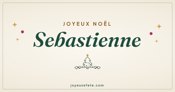 Image « Joyeux Noël Sebastienne » au format large