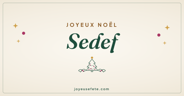 Image « Joyeux Noël Sedef » au format large