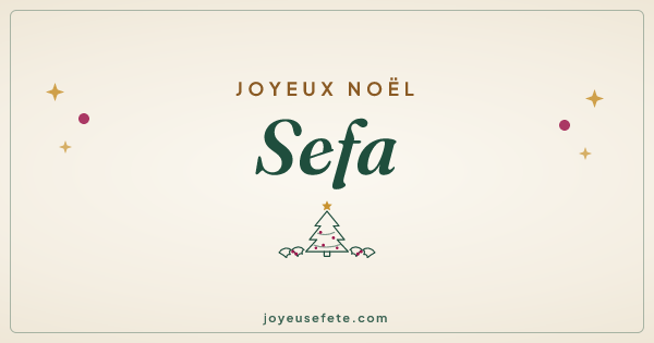 Image « Joyeux Noël Sefa » au format large