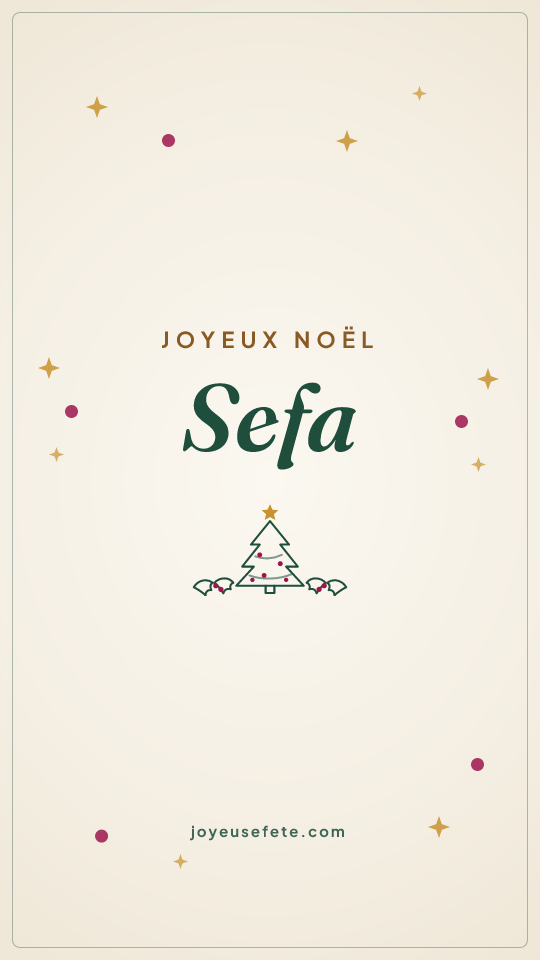 Image « Joyeux Noël Sefa » au format story