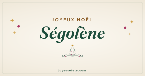 Image « Joyeux Noël Ségolène » au format large