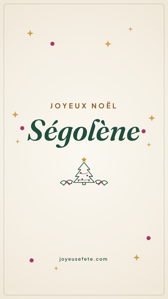Image « Joyeux Noël Ségolène » au format story