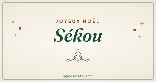 Image « Joyeux Noël Sékou » au format large