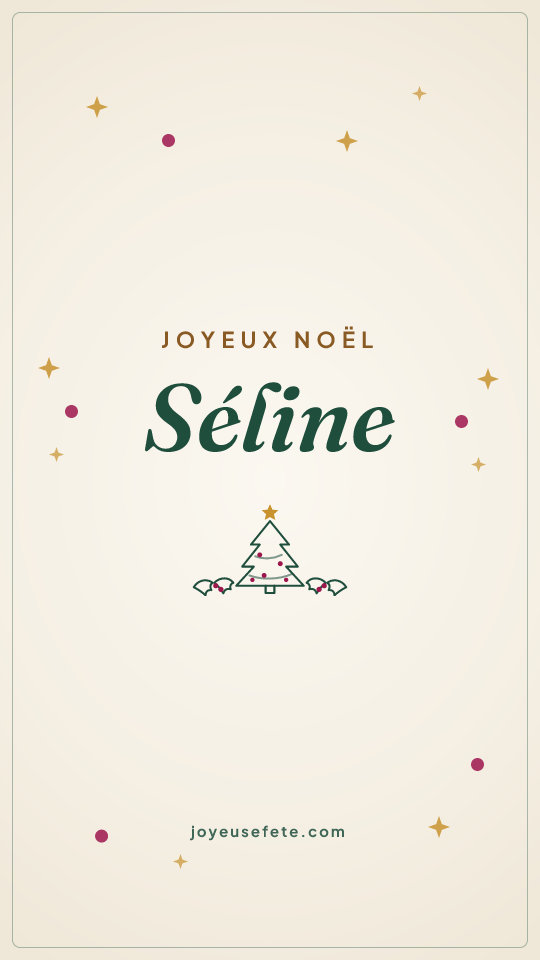 Image « Joyeux Noël Séline » au format story