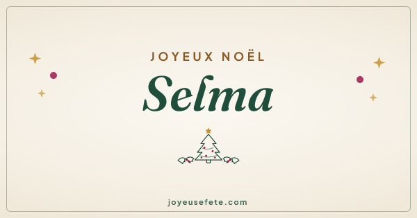 Image « Joyeux Noël Selma » au format large