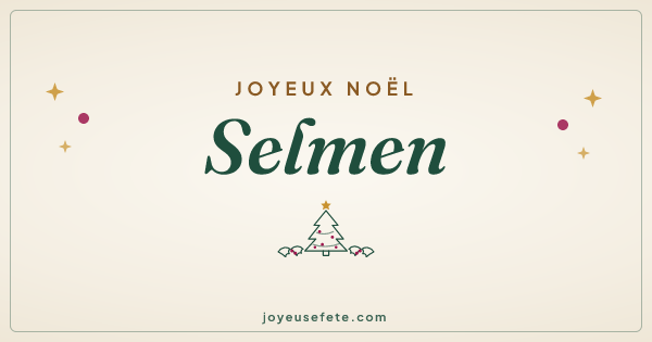 Image « Joyeux Noël Selmen » au format large