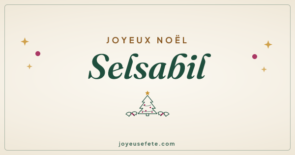 Image « Joyeux Noël Selsabil » au format large