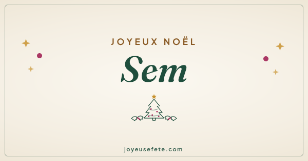 Image « Joyeux Noël Sem » au format large