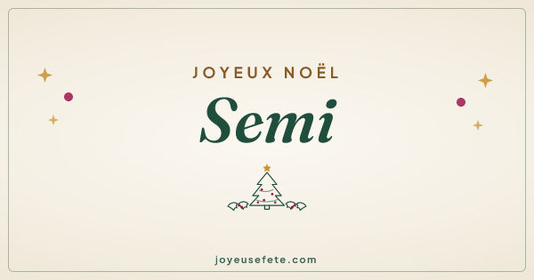 Image « Joyeux Noël Semi » au format large