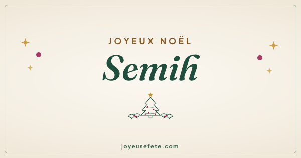 Image « Joyeux Noël Semih » au format large