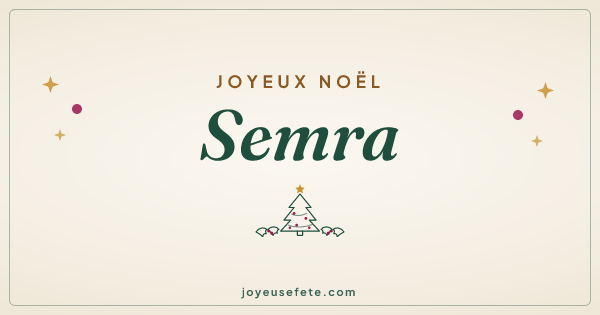 Image « Joyeux Noël Semra » au format large