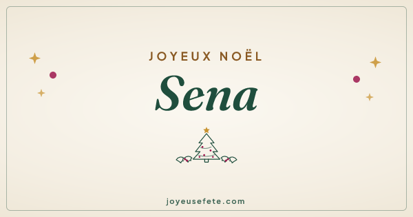 Image « Joyeux Noël Sena » au format large