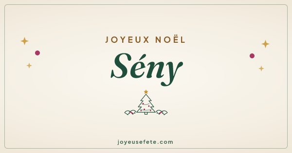 Image « Joyeux Noël Sény » au format large