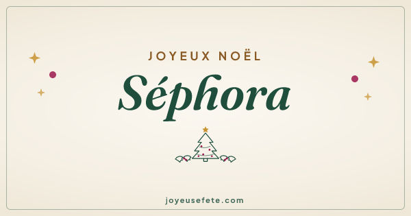 Image « Joyeux Noël Séphora » au format large