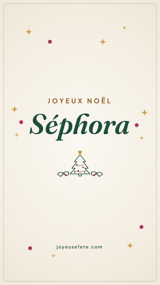 Image « Joyeux Noël Séphora » au format story