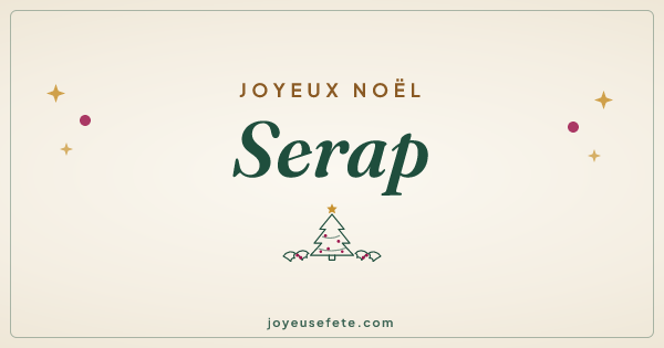 Image « Joyeux Noël Serap » au format large
