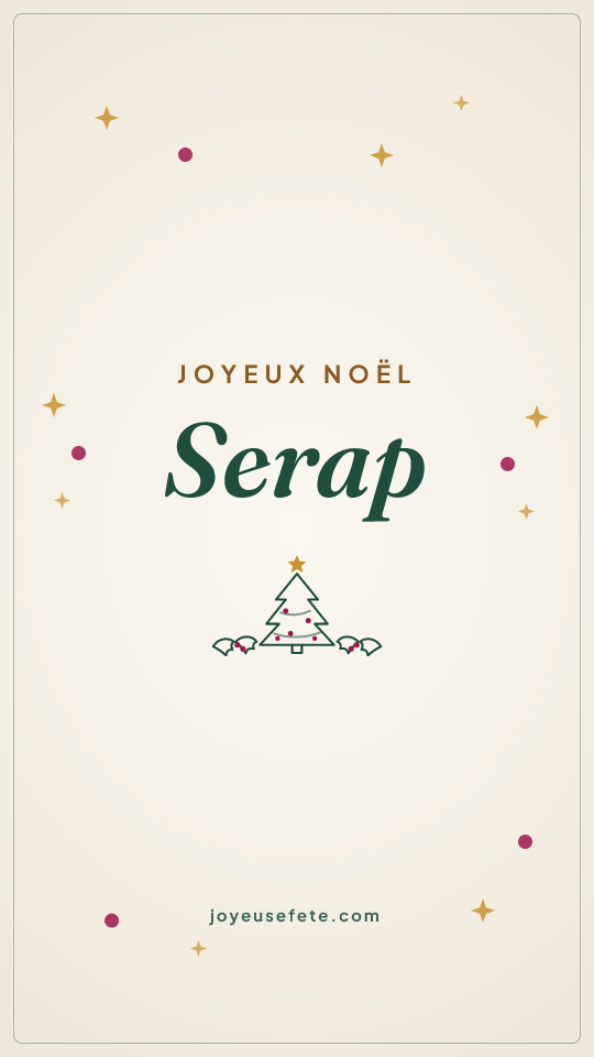 Image « Joyeux Noël Serap » au format story