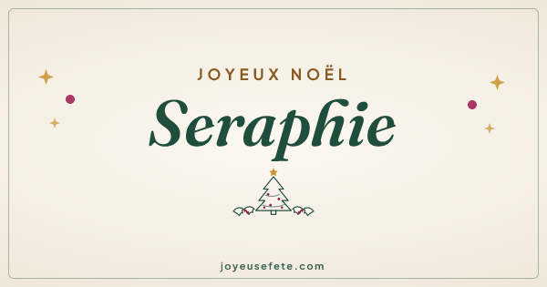 Image « Joyeux Noël Seraphie » au format large