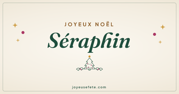 Image « Joyeux Noël Séraphin » au format large