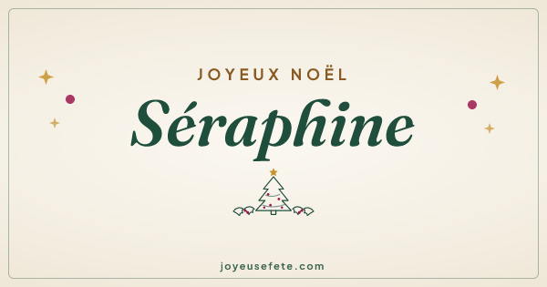 Image « Joyeux Noël Séraphine » au format large