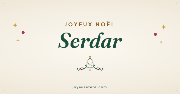 Image « Joyeux Noël Serdar » au format large
