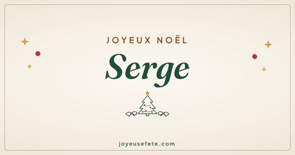 Image « Joyeux Noël Serge » au format large