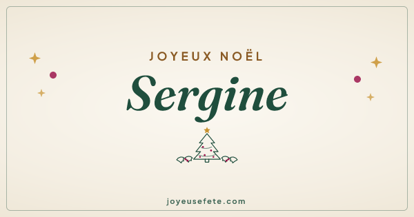 Image « Joyeux Noël Sergine » au format large
