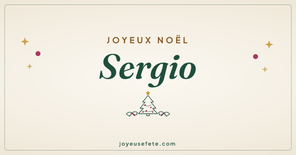 Image « Joyeux Noël Sergio » au format large
