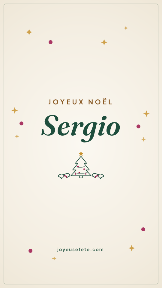 Image « Joyeux Noël Sergio » au format story