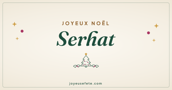 Image « Joyeux Noël Serhat » au format large