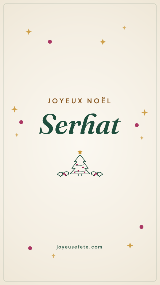 Image « Joyeux Noël Serhat » au format story